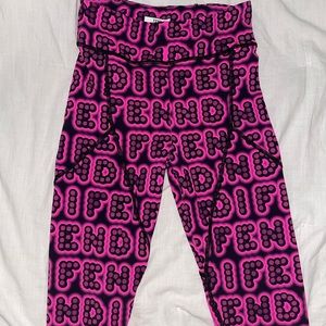 Fendi hot pink leggings